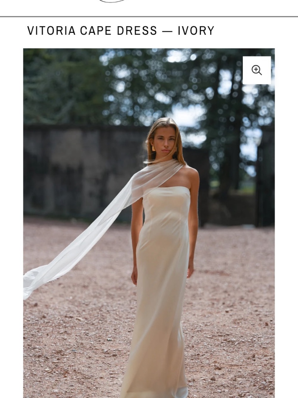 Yellow the Label - Vitoria Cape Maxi Dress in Ivory